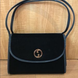 Gucci Vintage Velvet Handbag